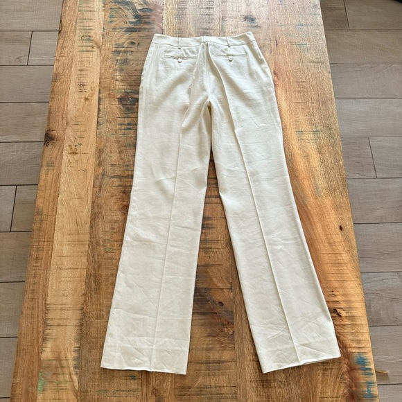 St.John Collection Womens Pleated Front Straight Leg Beige Trousers Size 2 - Picture 4 of 17